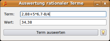 Evaluation for an expression