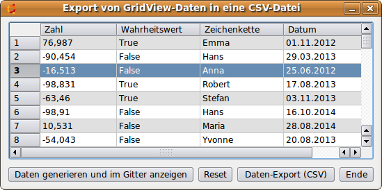 csv-Datei